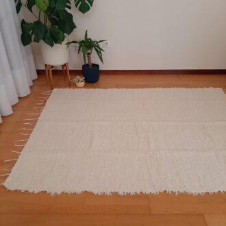 large cream soft rug