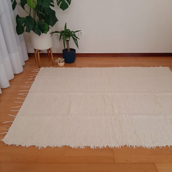 large cream soft rug